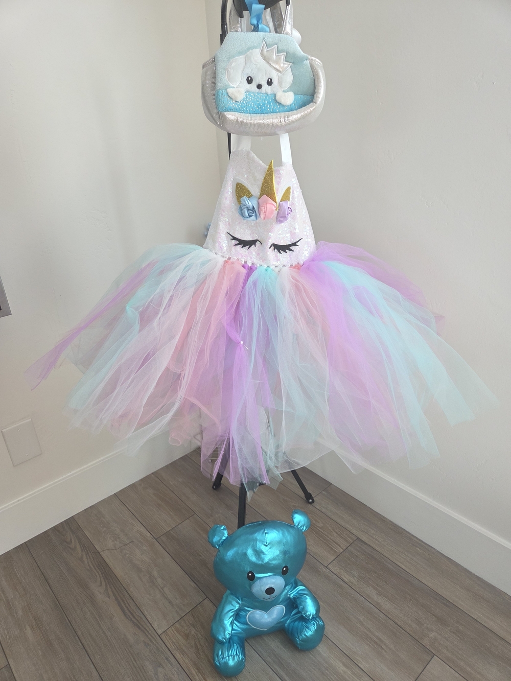 Unicorn Tutu Dress Costume for Kids - Pastel Pink Blue Purple